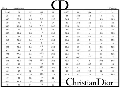 dior size shoes|dior size chart clothing.